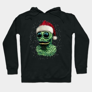 Christmas Sleestak in Santa Hat by HomeStudio Hoodie